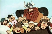 Winkingerchef Halvar bringt seine Leute zur Räson - auf seine ganz spezielle Art. Winkingerchef Halvar bringt seine Leute zur Räson - auf seine ganz spezielle Art.