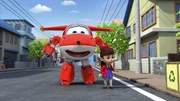 Jett und Satomi versuchen noch, dem Recyclingwagen hinterher zu rennen. Doch es ist zu spät. Jett und Satomi versuchen noch, dem Recyclingwagen hinterher zu rennen. Doch es ist zu spät.