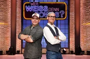 Als Kandidaten zu Gast bei "Wer weiß denn sowas?": Der Fernsehkoch Mario Kotaska (l.) und der Fernsehkoch Ralf Zacherl (r.). Als Kandidaten zu Gast bei "Wer weiß denn sowas?": Der Fernsehkoch Mario Kotaska (l.) und der Fernsehkoch Ralf Zacherl (r.).