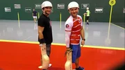 Pelota – Die baskische Leidenschaft. Die Brüder Jon (l.) und Patxi Tambourindeguy spielen schon seit ihrer Kindheit Pelota. Pelota – Die baskische Leidenschaft. Die Brüder Jon (l.) und Patxi Tambourindeguy spielen schon seit ihrer Kindheit Pelota.