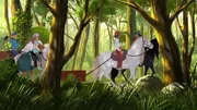 M&uuml;ll im Gep&auml;ck: (v.l.) Nico, Anna, Angelo und Lena.