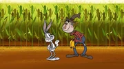 v.li.: Bugs Bunny, Scarecrow