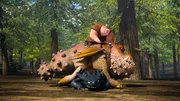 "Dragons - Die W&auml;chter von Berk", "Die Aal-Insel." Auf Berk sind die Aal-Pocken ausgebrochen. Die Drachenreiter m&uuml;ssen losziehen und Zutaten f&uuml;r einen Heiltrank besorgen. Einer seiner wichtigsten Bestandteile ist Aal, den alle Drachen so f&uuml;rchten! Nur Hicks und Ohnezahn haben genug Mum, trotzdem Ausschau danach zu halten. Prompt passiert, was nicht passieren sollte: Ohnezahn verschluckt versehentlich einen dieser schleimigen Fische und wird selbst krank. Unkontrolliert spukt er rote Blitze. Hicks muss es gelingen, ihn wieder zur Vernunft zu bringen, denn daheim breitet sich die schlimme Krankheit immer weiter aus.