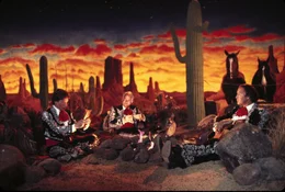 V.l.: Ned Nederlander (Martin Short), Lucky Day (Steve Martin), Dusty Bottoms (Chevy Chase)
