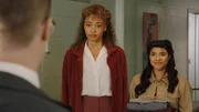 Astra Logue (Olivia Swann, l.); Esperanza "Spooner" Cruz (Lisseth Chavez, r.) Astra Logue (Olivia Swann, l.); Esperanza "Spooner" Cruz (Lisseth Chavez, r.)