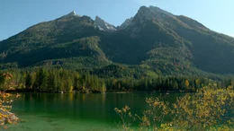 Hintersee Ramsau Berchtesgaden, im Hintergrund Watzmann.