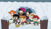 v.li.: Rusty, Clyde, Stella, Lincoln, Kara, Liam, Zach