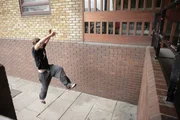 London, UK: A Parkour Professional performing a catleap. (Photo Credit: National Geogpraphic Channels) London, UK: A Parkour Professional performing a catleap. (Photo Credit: National Geogpraphic Channels)