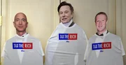Wie viel Ungleichheit kann eine Gesellschaft vertragen? Das Vermögen von Jeff Bezos (li.), Elon Musk (Mi.) und Mark Zuckerberg (re., jeweils als Pappaufsteller) liegt zusammen bei knapp 1,3 Billionen Dollar. Wie viel Ungleichheit kann eine Gesellschaft vertragen? Das Vermögen von Jeff Bezos (li.), Elon Musk (Mi.) und Mark Zuckerberg (re., jeweils als Pappaufsteller) liegt zusammen bei knapp 1,3 Billionen Dollar.