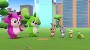 L-R: Lola, Bobbi, Laura, Mimi, Daniel, Binky.
