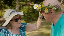 UN-Diplomat Hans Blix und seine Frau Eva in ihrem Garten