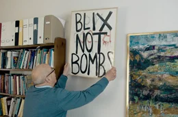 UN-Diplomat Hans Blix in seinem B&uuml;ro