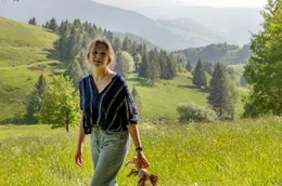 Martina Gedeck bei den Dreharbeiten zu &acirc;&euro;&scaron;"Die Verteidigerin: Der Gesang des Raben".