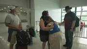 Sheena Peñaranda sobs while hugging Molly goodbye at the airport. Sheena Peñaranda sobs while hugging Molly goodbye at the airport.