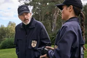 Pictured (L-R): Gary Cole as Special Agent Alden Parker, and Katrina Law as Special Agent Jessica Knight