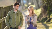 l-r: Seth Gunderson (Corey Sevier), Justine Lockhart (Sarah Smyth)