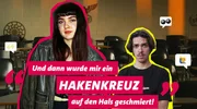 Musikerin Curcuma und POV-Host Valentin reden über Rassismus im Klassenraum. Musikerin Curcuma und POV-Host Valentin reden über Rassismus im Klassenraum.
