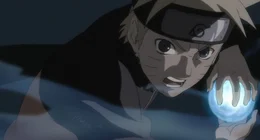 Naruto (Bild) will nicht akzeptieren, dass Kakashi sich Hiruko ergibt und seinen Kopf f&uuml;r das Dorf hinhalten m&ouml;chte und ist bereit zur Gegenwehr ...