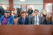 (v.li.): Glenn Fleshler (Russ Faria), Josh Duhamel (Joel Schwartz), Ben Chase (Nate Swanson), Alice Barrett Mitchell (Cathy Singer).