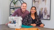 Brian and Mika Kleinschmidt pose in the Elser's new craft room, as seen on 100 Day Dream Home, Season 6. Brian and Mika Kleinschmidt pose in the Elser's new craft room, as seen on 100 Day Dream Home, Season 6.