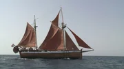 Die Toftevaag ist ein fast 120 Jahre altes Fischerboot, das heute den Walforschern als Forschungsschiff dient. Die Toftevaag ist ein fast 120 Jahre altes Fischerboot, das heute den Walforschern als Forschungsschiff dient.