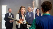 (v.li.): Wolfgang Oliver (Georg), Adele Neuhauser (Direktorin Frida Gro&szlig;-Klein), Lukas Spisser (Staatssekret&auml;r Hruska), Stefano Bernardin (Fernando), Zeynep Buyrac (Mira Petrenko), Ursula Strauss (Michelle Sendracek).