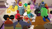 Mitte, v.li.: Darwin, Gumball Mitte, v.li.: Darwin, Gumball