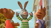 Pip gibt den fiesen, gemeinen Troll beim "Trollbrücken-Spiel". Pip gibt den fiesen, gemeinen Troll beim "Trollbrücken-Spiel".