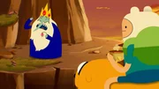 v.li.: Ice King, Jake, Finn