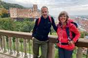 Annette Krause unterwegs auf dem Neckarsteig mit Sport-Ass Timo Bracht. Annette Krause unterwegs auf dem Neckarsteig mit Sport-Ass Timo Bracht.