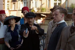 Sarajewo, die Erschie&szlig;ung Franz Ferdinands. Princip (Cerda Roma Alkos, Mitte) ist der Attent&auml;ter.