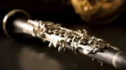 Classic music Sax tenor saxophone and clarinet in black Classic music Sax tenor saxophone and clarinet in black