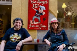 Jean-Luc Mekersi und Sophie Budoia betreiben ein Restaurant mit lokalen Spezialit&auml;ten in der pittoresken Altstadt von Nizza.
