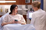 Pictured: (l-r) Olivia Rouyre as Summer, Jessy Schram as Dr. Hannah Asher