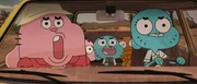 v.li.: Richard, Anais, Gumball, Darwin, Nicole