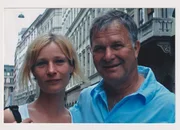 Edina Gade und ihr Vater Werner Stiller in Budapest.