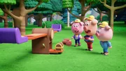 Die Werkel-Ferkel gehen auf eine lustig-verrückte Schatzsuche. Die Werkel-Ferkel gehen auf eine lustig-verrückte Schatzsuche.