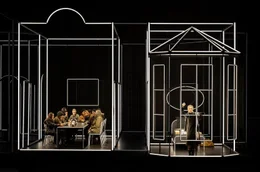 Unter der musikalischen Leitung von Emmanuelle Ha&iuml;m vereint und aktualisiert der Theaterregisseur Dmitri Tcherniakov die beiden Opern "Iphigenie in Aulis" und "Iphigenie auf Tauris" von Christoph Willibald Gluck.