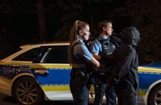 Lena Bottlender und Gerwin Schwiersch beim Einsatz in der Mainzer Innenstadt.
