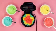 K&ouml;stlich bunte Waffeln.