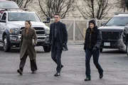 Juliana Aid&eacute;n Martinez als Eva Ramos, John Boyd als Special Agent Stuart Scola und Missy Peregrym als Special Agent Maggie Bell in FBI.