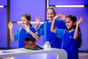Das blaue Team aus Homburg/Saarland freut sich auf die Aufzeichnung. Das blaue Team aus Homburg/Saarland freut sich auf die Aufzeichnung.