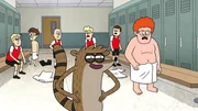 Rigby (vorne)