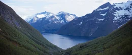 Blick auf den Fjord.