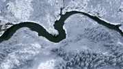 Uvac-Fluss im Winter. Uvac-Fluss im Winter.