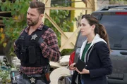 Pictured: (l-r) Patrick John Flueger as Adam Ruzek, Marina Squerciati as Kim Burgess