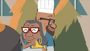 Versöhnen sich: Max‘ Oma Felicitas und Max‘ Papa Wesley. Versöhnen sich: Max‘ Oma Felicitas und Max‘ Papa Wesley.