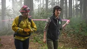 “Not Without My Birds” – When a fire breaks out in a park containing an eagle nest, Station 42 and Three Rock work to rescue the protected species and prevent the fire from spreading into town. Jared Padalecki guest stars as Camden, a SoCal firefighter who immediately recognizes Bode’s raw talent. Pictured (L-R): Jules Latimer as Eve Edwards and Katie Findlay as Francine. “Not Without My Birds” – When a fire breaks out in a park containing an eagle nest, Station 42 and Three Rock work to rescue the protected species and prevent the fire from spreading into town. Jared Padalecki guest stars as Camden, a SoCal firefighter who immediately recognizes Bode’s raw talent. Pictured (L-R): Jules Latimer as Eve Edwards and Katie Findlay as Francine.