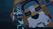 Lance in front of a Yellow Lion (Legendary Defender)