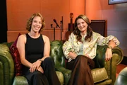 Michelle Gisin mit Moderatorin Judith Wernli Michelle Gisin mit Moderatorin Judith Wernli